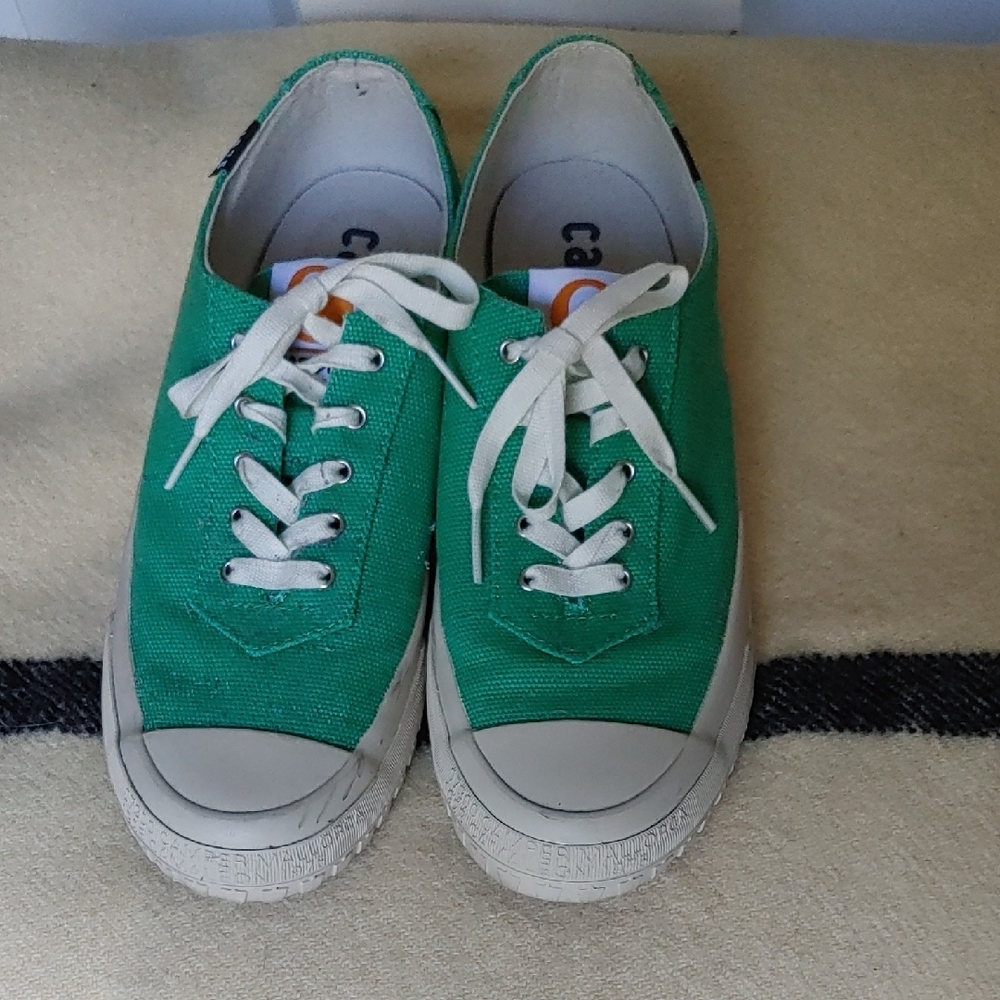 Camper Green Sneakers with White Accents